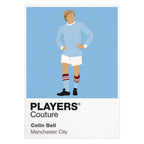 Colin Bell Manchester City Icon Frame — White