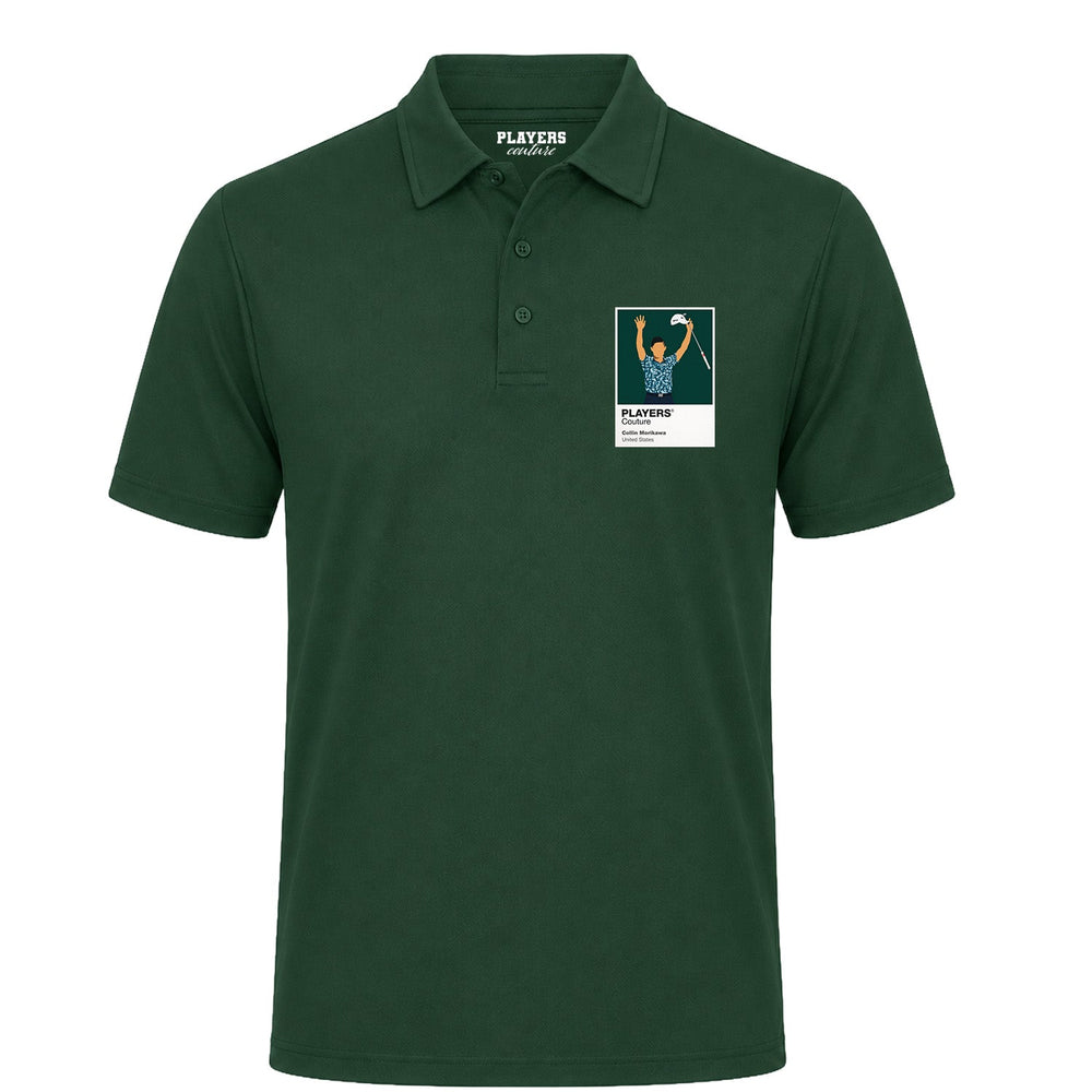 Collin Morikawa Golf Icon Frame Men's Polo Shirt - Bottle Green
