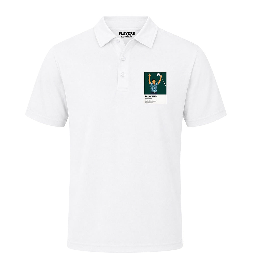 Collin Morikawa Golf Icon Frame Men's Polo Shirt - White