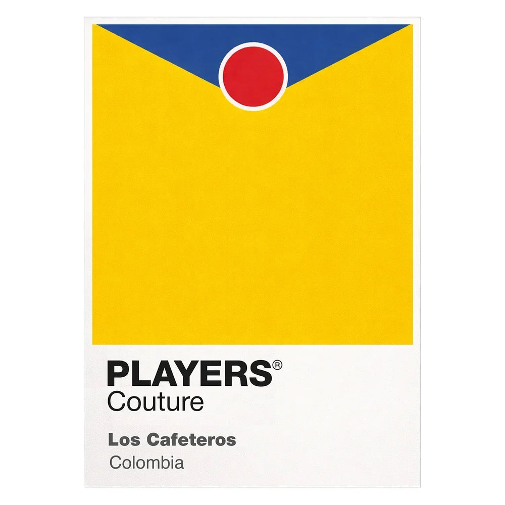 Colombia Classic Football Shirt Colours Frame Men's T-Shirt – white close-up detail shot of the Colombia Players Couture