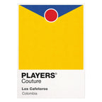 Colombia Classic Football Shirt Colours Frame Men's T-Shirt – white close-up detail shot of the Colombia Players Couture