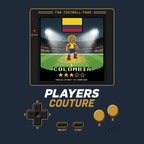 Colombia World Cup 8-Bit Kids Hoodie retro gaming football design by Players Couture