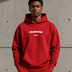 colosseum name-print hoodie - red
