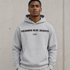 columbus-blue-jackets name-print hoodie - grey
