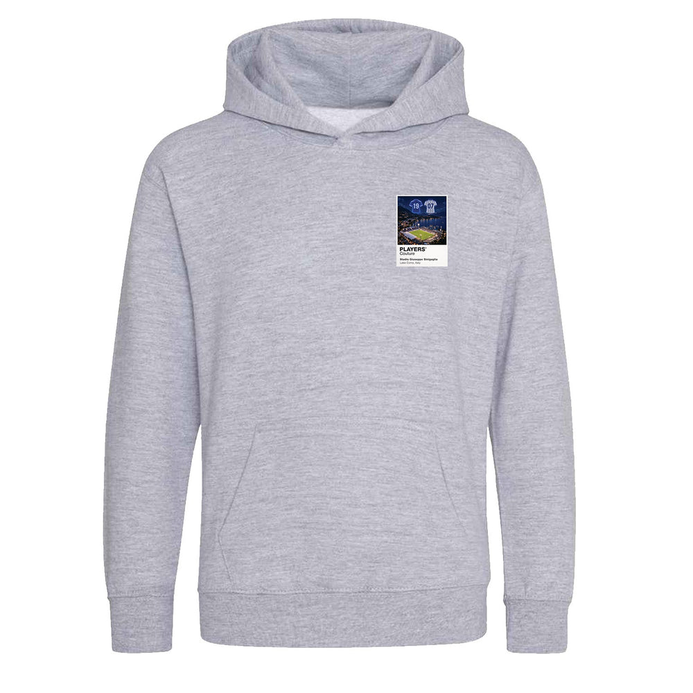 Como 1907 Como 1907 Icons in Lights Frame Kids Hoodie in Gray