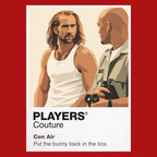 Con Air Cameron Poe's long-haired silhouette aboard the hijacked prison transport aircraft Icon Frame artwork in red