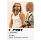 Con Air Cameron Poe's long-haired silhouette aboard the hijacked prison transport aircraft Icon Frame artwork on white