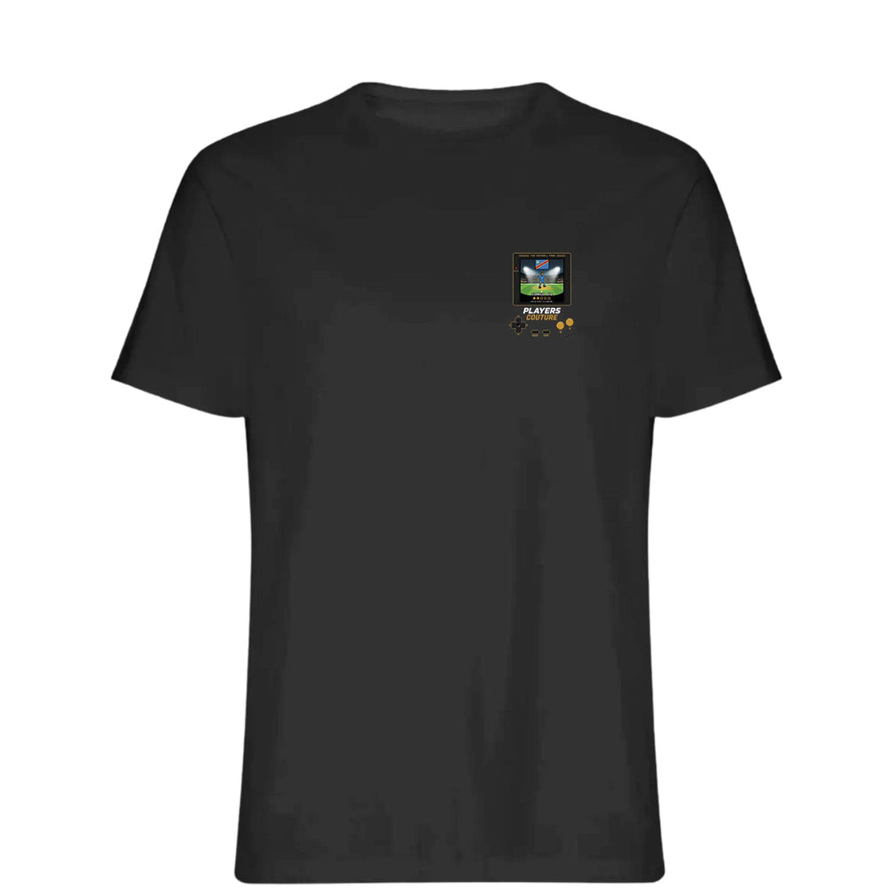 Congo DR World Cup 8-Bit Men's T-Shirt retro gaming football design by Players Couture