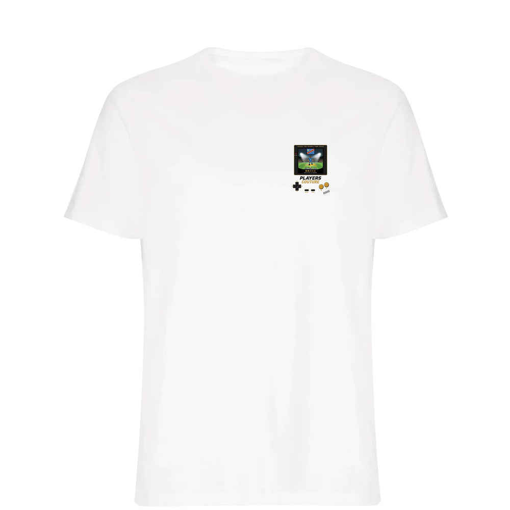Congo DR World Cup 8-Bit Men's T-Shirt retro gaming football design by Players Couture