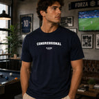 Congressional navy T-shirt lifestyle image 1