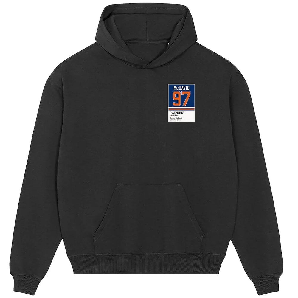 Connor McDavid 97 hoodie – black men's hoodie featuring the Connor McDavid 97 Players Couture logo