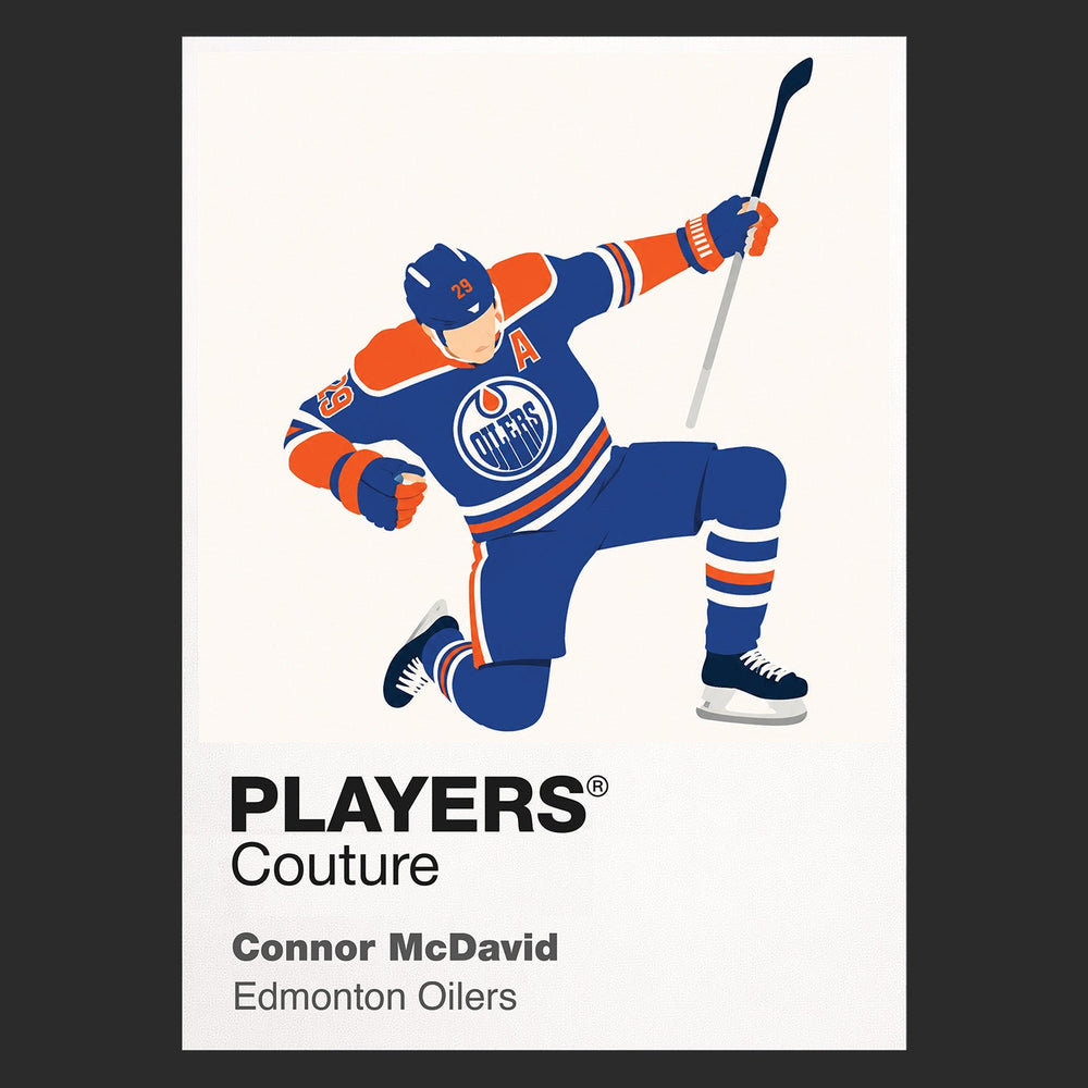 Connor McDavid Oilers Ice Hockey Icon Frame Men's T-Shirt – image 9