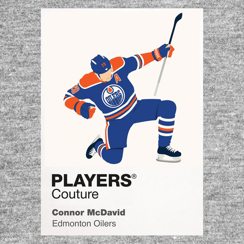 Connor McDavid Oilers Ice Hockey Icon Frame Men's T-Shirt – image 7