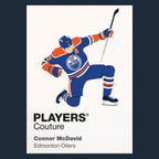 Connor McDavid Oilers Ice Hockey Icon Frame Men's T-Shirt – image 8