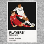 Conor Bradley Liverpool grey Icon Frame artwork detail