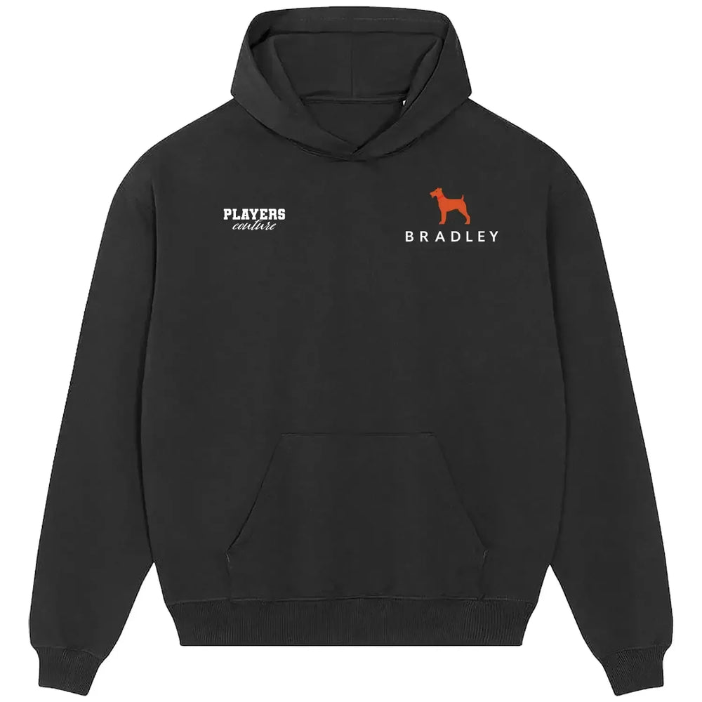 Conor Bradley hoodie – black men's hoodie featuring the Conor Bradley Players Couture logo