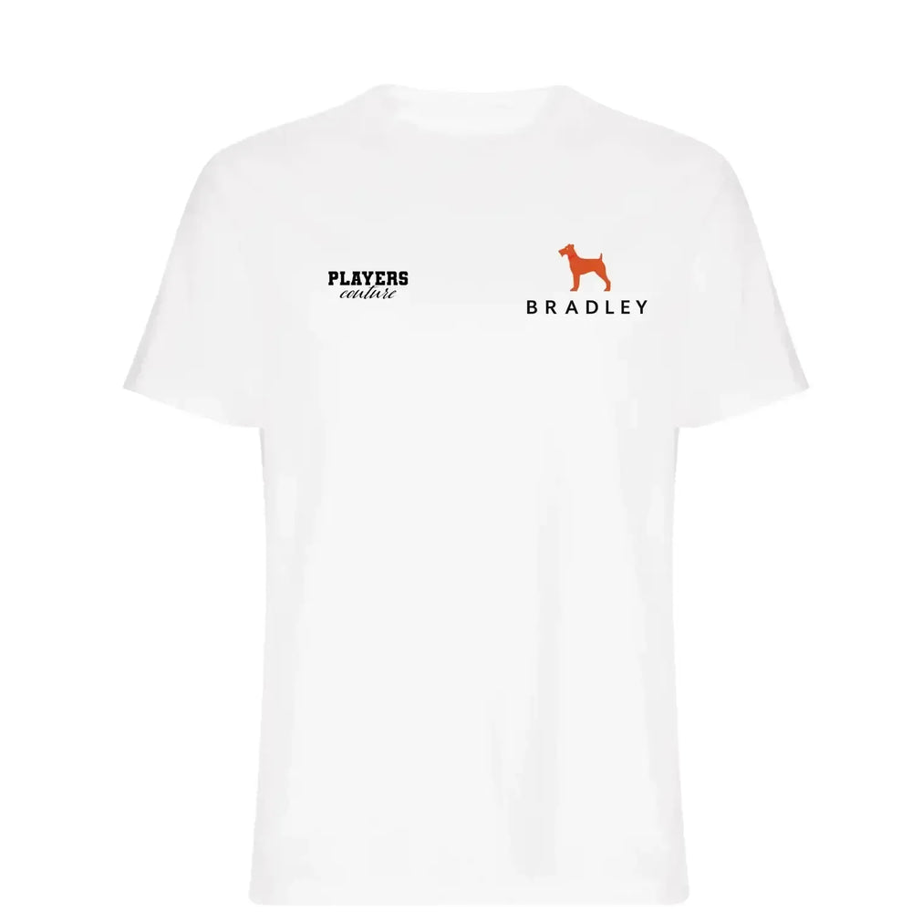 Conor Bradley t-shirt – white men's t-shirt featuring the Conor Bradley Players Couture logo