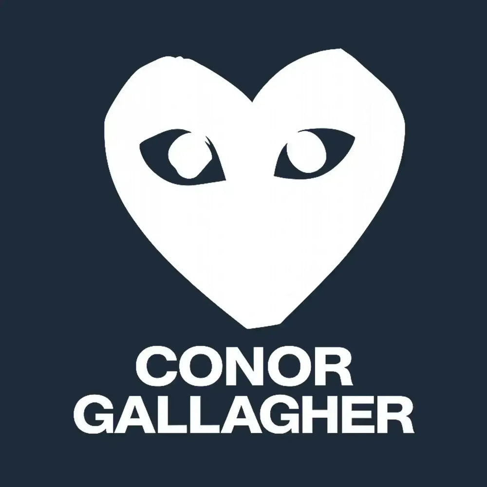 Conor Gallagher Logo Players Couture Mens T-Shirt - White / S | Atletico Madrid, Charlton Athletic, Chelsea, Crystal Palace, England, Fashion Collection, Football, Men's, Swansea City, T-Shirts, Tottenham Hotspur, Volume 1, West Bromwich Albion