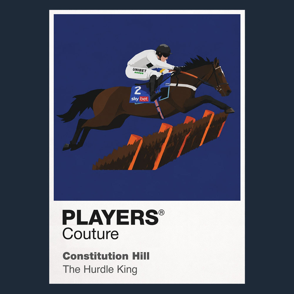 Constitution Hill horse racing hoodie – navy view