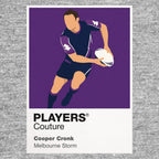 Cooper Cronk Melbourne Storm rugby league hoodie grey