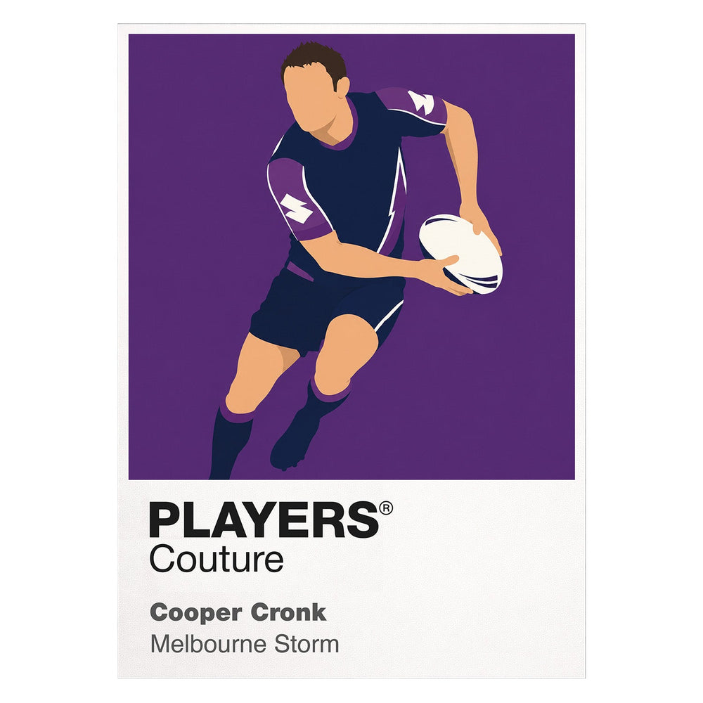 Cooper Cronk Melbourne Storm rugby league T-shirt white