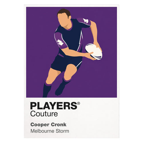 Cooper Cronk Melbourne Storm rugby league T-shirt white