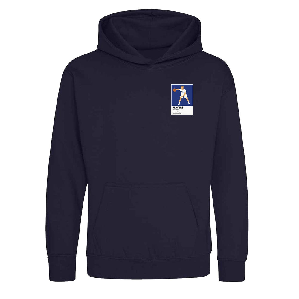 Cooper Flagg Mavericks Basketball Icon Frame Kids Hoodie - Navy