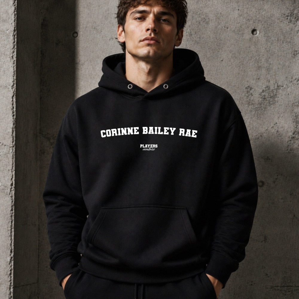 corinne-bailey-rae name-print hoodie - black