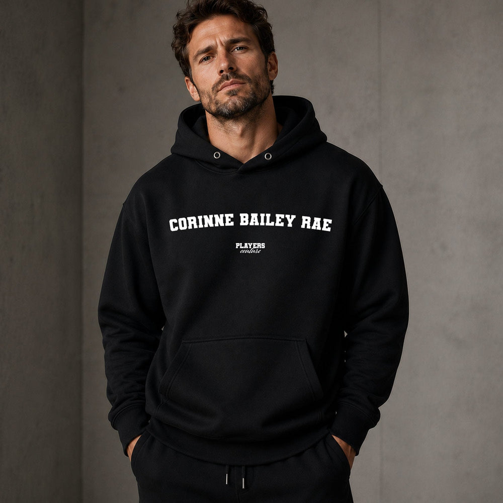corinne-bailey-rae name-print hoodie - black