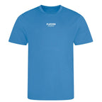 Essentials Collection t-shirt – blue men's t-shirt with white Essentials Collection letters and Players Couture logo on the