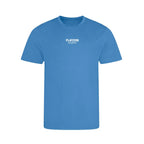 Essentials Collection t-shirt – blue kids' t-shirt with white Essentials Collection letters and Players Couture logo on the