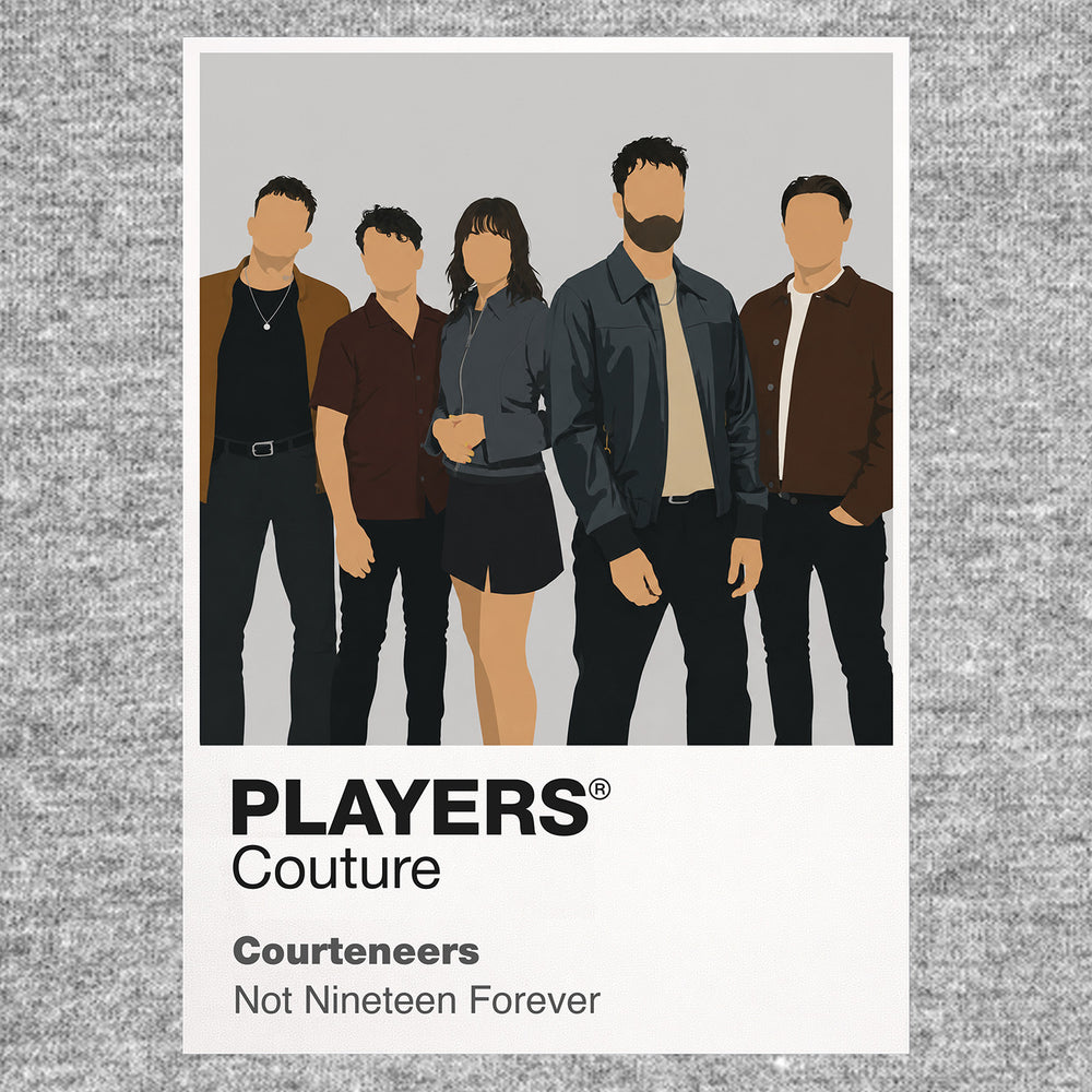 Courteneers Music Icon Frame Men's Hoodie in Gray - Players Couture Fanwear