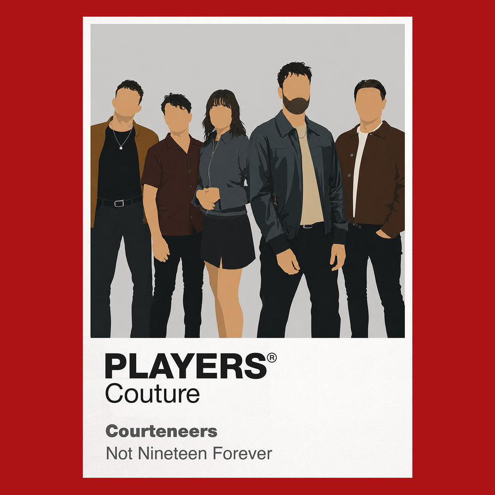 Courteneers Music Icon Frame Men's Hoodie in Red - Players Couture Streetwear