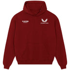Thibaut Courtois hoodie – red men's hoodie featuring the Thibaut Courtois Players Couture logo