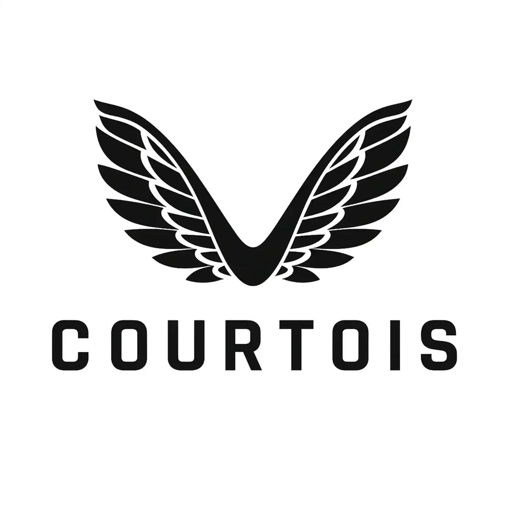 Thibaut Courtois Logo Men's T-Shirt – white close-up detail shot of the Thibaut Courtois Players Couture logo design