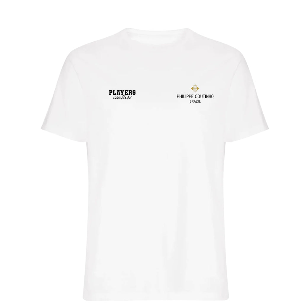 Philippe Coutinho Logo Players Couture Mens T-Shirt White