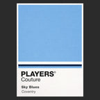 Coventry City Classic Football Shirt Colours Frame Men's Hoodie – black close-up detail shot of the Coventry City Players