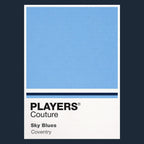 Coventry City Classic Football Shirt Colours Frame Men's Hoodie – navy close-up detail shot of the Coventry City Players