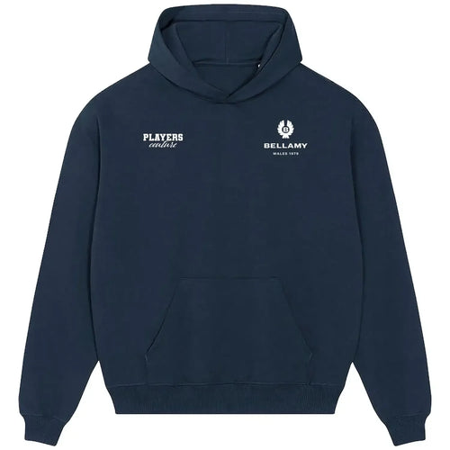 Craig Bellamy hoodie – navy men's hoodie featuring the Craig Bellamy Players Couture logo