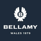 Craig Bellamy Logo Men's T-Shirt – navy close-up detail shot of the Craig Bellamy Players Couture logo design