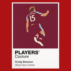 Craig Dawson West Ham Icon Frame Men's Hoodie