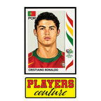 Cristiano Ronaldo 2006 World Cup Sticker Men's T-Shirt – close-up detail shot of the Cristiano Ronaldo 2006 World Cup