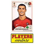 Cristiano Ronaldo 2018 World Cup Sticker Men's T-Shirt – close-up detail shot of the Cristiano Ronaldo 2018 World Cup