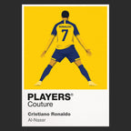 Cristiano Ronaldo Al-Nassr Icon Frame Kids Hoodie — Black Artwork