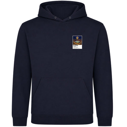 Cristiano Ronaldo Al Nassr Icons in Lights Frame Men's Hoodie in Navy