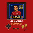 Cristiano Ronaldo 1P 8-Bit hoodie retro gaming design by Players Couture