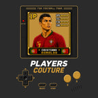 Cristiano Ronaldo 1P 8-Bit hoodie retro gaming design by Players Couture