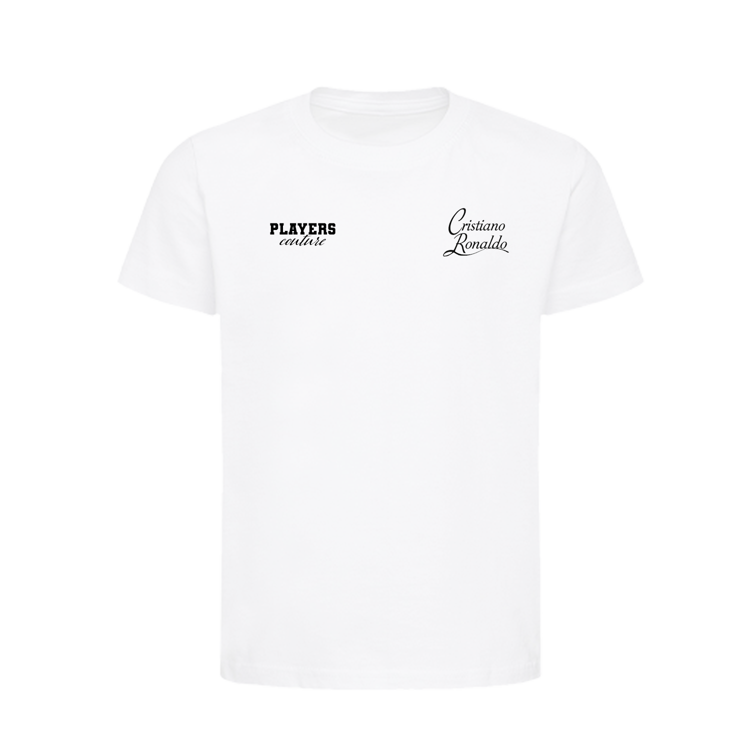 Cristiano Ronaldo Logo Players Couture Kids T-Shirt White