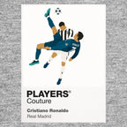 Cristiano Ronaldo Overhead Kick Real Madrid Men's Hoodie - Grey