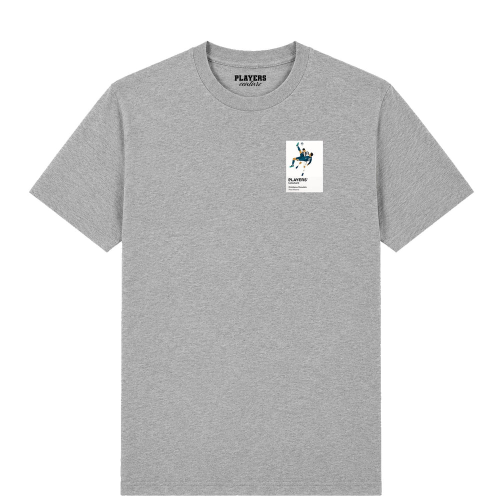 Cristiano Ronaldo Overhead Kick Real Madrid Men's T-Shirt - Grey